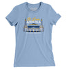 St. Louis Arena Women's T-Shirt-Baby Blue-Allegiant Goods Co. Vintage Sports Apparel