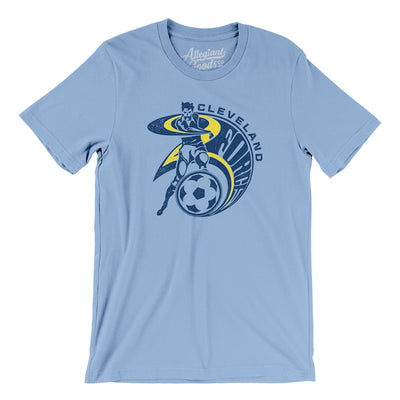 Cleveland Force Soccer Men/Unisex T-Shirt-Baby Blue-Allegiant Goods Co. Vintage Sports Apparel