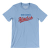 New Haven Blades Hockey Men/Unisex T-Shirt-Baby Blue-Allegiant Goods Co. Vintage Sports Apparel