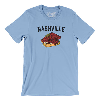 Nashville Hot Chicken Men/Unisex T-Shirt-Baby Blue-Allegiant Goods Co. Vintage Sports Apparel