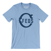 Chicago Feds Baseball Men/Unisex T-Shirt-Baby Blue-Allegiant Goods Co. Vintage Sports Apparel