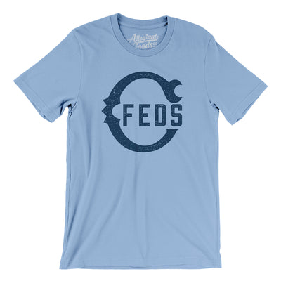 Chicago Feds Baseball Men/Unisex T-Shirt-Baby Blue-Allegiant Goods Co. Vintage Sports Apparel