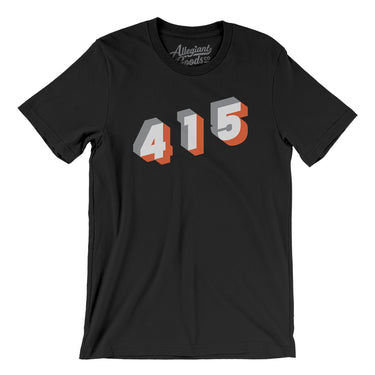 San Francisco 415 Area Code Men/Unisex T-Shirt-Allegiant Goods Co. Vintage Sports Apparel