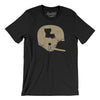 Louisiana Vintage Football Helmet Men/Unisex T-Shirt-Black-Allegiant Goods Co. Vintage Sports Apparel
