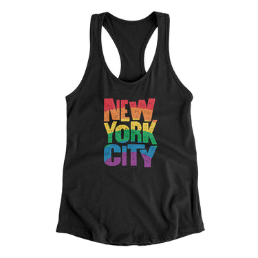 New York City Pride Women's Racerback Tank-Allegiant Goods Co. Vintage Sports Apparel