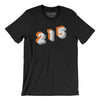 Philadelphia 215 Area Code Men/Unisex T-Shirt-Black-Allegiant Goods Co. Vintage Sports Apparel