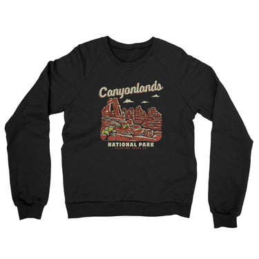 Canyonlands National Park Midweight Crewneck Sweatshirt-Allegiant Goods Co. Vintage Sports Apparel