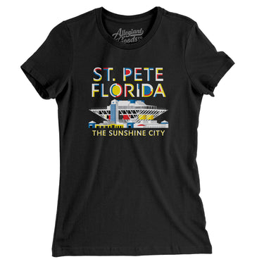 St. Pete Florida Pier Women's T-Shirt-Allegiant Goods Co. Vintage Sports Apparel
