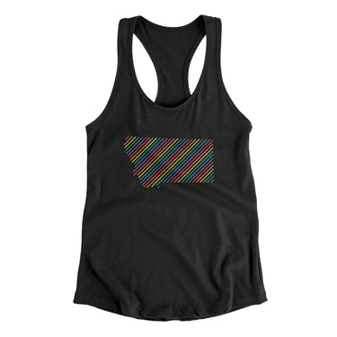 Montana Pride State Women's Racerback Tank-Allegiant Goods Co. Vintage Sports Apparel