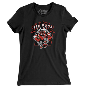 New Jersey Red Dogs Arena Football Women's T-Shirt-Allegiant Goods Co. Vintage Sports Apparel