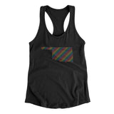 Oklahoma Pride State Women's Racerback Tank-Black-Allegiant Goods Co. Vintage Sports Apparel
