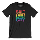 Salt Lake City Pride Men/Unisex T-Shirt-Allegiant Goods Co. Vintage Sports Apparel