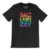 Salt Lake City Pride Men/Unisex T-Shirt-Black-Allegiant Goods Co. Vintage Sports Apparel