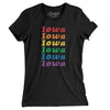 Iowa Pride Women's T-Shirt-Black-Allegiant Goods Co. Vintage Sports Apparel