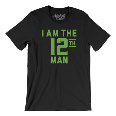 I Am The 12th Man Men/Unisex T-Shirt-Black-Allegiant Goods Co. Vintage Sports Apparel