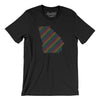 Georgia Pride State Men/Unisex T-Shirt-Black-Allegiant Goods Co. Vintage Sports Apparel
