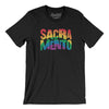 Sacramento California Pride Men/Unisex T-Shirt-Black-Allegiant Goods Co. Vintage Sports Apparel