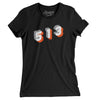 Cincinnati 513 Area Code Women's T-Shirt-Black-Allegiant Goods Co. Vintage Sports Apparel