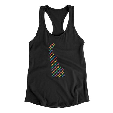 Delaware Pride State Women's Racerback Tank-Allegiant Goods Co. Vintage Sports Apparel