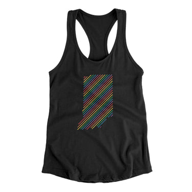Indiana Pride State Women's Racerback Tank-Allegiant Goods Co. Vintage Sports Apparel