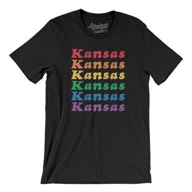 Kansas Pride Men/Unisex T-Shirt-Allegiant Goods Co. Vintage Sports Apparel