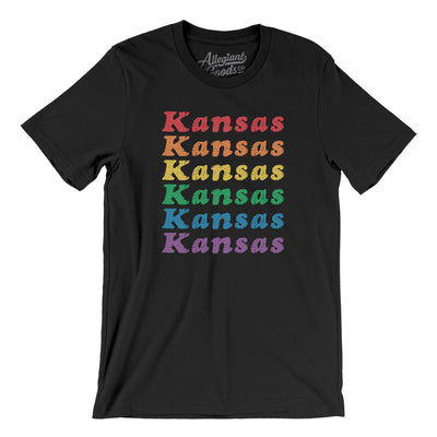 Kansas Pride Men/Unisex T-Shirt-Allegiant Goods Co. Vintage Sports Apparel