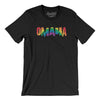 Omaha Nebraska Pride Men/Unisex T-Shirt-Black-Allegiant Goods Co. Vintage Sports Apparel