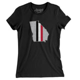 Georgia Stripes Women's T-Shirt-Allegiant Goods Co. Vintage Sports Apparel