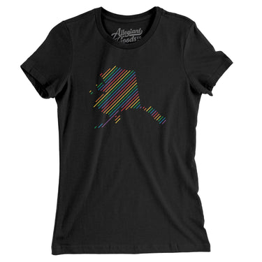 Alaska Pride State Women's T-Shirt-Allegiant Goods Co. Vintage Sports Apparel