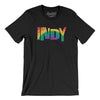 Indianapolis Indiana Pride Men/Unisex T-Shirt-Black-Allegiant Goods Co. Vintage Sports Apparel