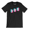 Miami 305 Area Code Men/Unisex T-Shirt-Black-Allegiant Goods Co. Vintage Sports Apparel