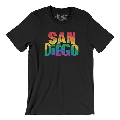 San Diego California Pride Men/Unisex T-Shirt-Black-Allegiant Goods Co. Vintage Sports Apparel