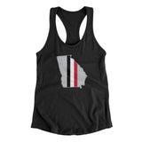 Georgia Stripes Women's Racerback Tank-Allegiant Goods Co. Vintage Sports Apparel