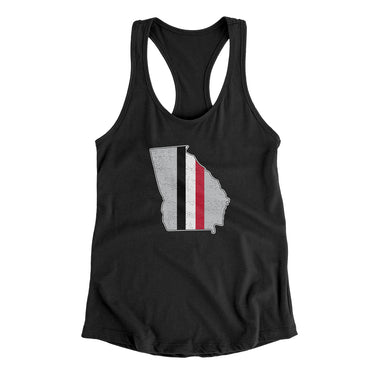 Georgia Stripes Women's Racerback Tank-Allegiant Goods Co. Vintage Sports Apparel