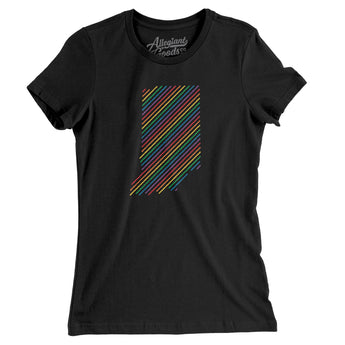 Indiana Pride State Women's T-Shirt-Allegiant Goods Co. Vintage Sports Apparel