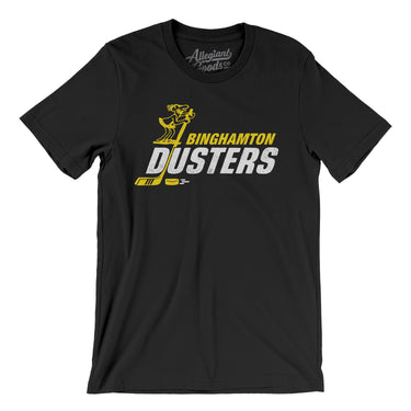 Binghamton Dusters Hockey Men/Unisex T-Shirt-Allegiant Goods Co. Vintage Sports Apparel