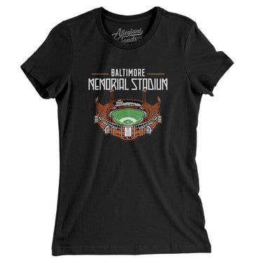 Baltimore Memorial Stadium Women's T-Shirt-Allegiant Goods Co. Vintage Sports Apparel