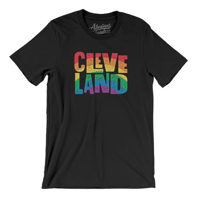 Cleveland Ohio Pride Men/Unisex T-Shirt-Black-Allegiant Goods Co. Vintage Sports Apparel
