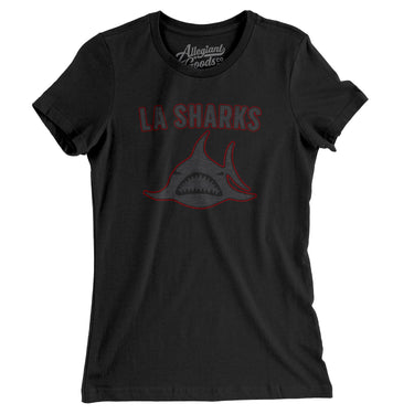 Los Angeles Sharks Hockey Women's T-Shirt-Allegiant Goods Co. Vintage Sports Apparel
