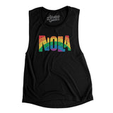 New Orleans Louisiana Pride Women's Flowey Scoopneck Muscle Tank-Allegiant Goods Co. Vintage Sports Apparel