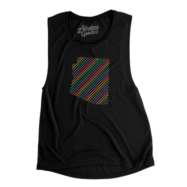 Arizona Pride State Flowey Scoopneck Muscle Tank-Allegiant Goods Co. Vintage Sports Apparel