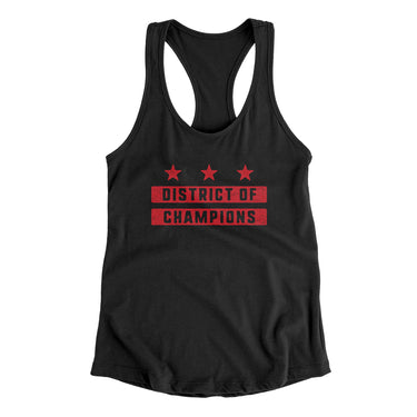 District Of Champions Women's Racerback Tank-Allegiant Goods Co. Vintage Sports Apparel