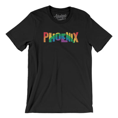 Phoenix Arizona Pride Men/Unisex T-Shirt-Black-Allegiant Goods Co. Vintage Sports Apparel