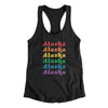 Alaska Pride Women's Racerback Tank-Black-Allegiant Goods Co. Vintage Sports Apparel