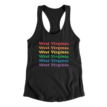 West Virginia Pride Women's Racerback Tank-Allegiant Goods Co. Vintage Sports Apparel