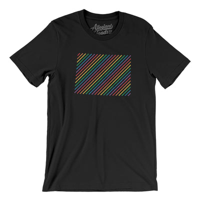 Colorado Pride State Men/Unisex T-Shirt-Black-Allegiant Goods Co. Vintage Sports Apparel