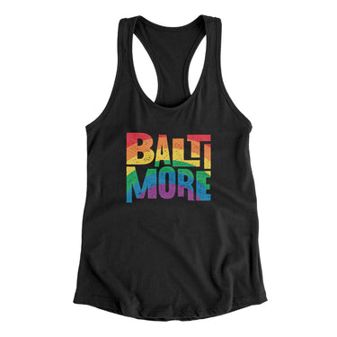 Baltimore Maryland Pride Women's Racerback Tank-Allegiant Goods Co. Vintage Sports Apparel