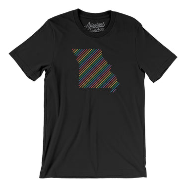 Missouri Pride State Men/Unisex T-Shirt-Allegiant Goods Co. Vintage Sports Apparel