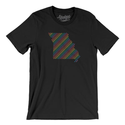 Missouri Pride State Men/Unisex T-Shirt-Black-Allegiant Goods Co. Vintage Sports Apparel