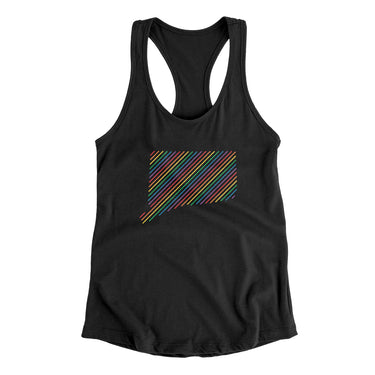 Connecticut Pride State Women's Racerback Tank-Allegiant Goods Co. Vintage Sports Apparel